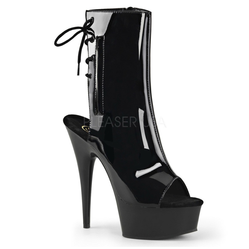 Brand new Pleaser Delight ankle boots pole